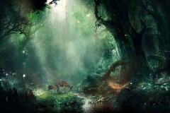 jungle_fantasy_deer_butterflies_night_trees_102121_1920x1080